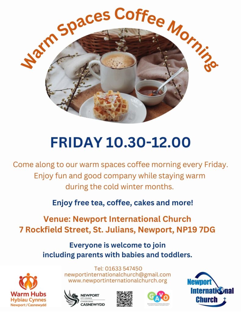 Warm Spaces Coffee Morning poster