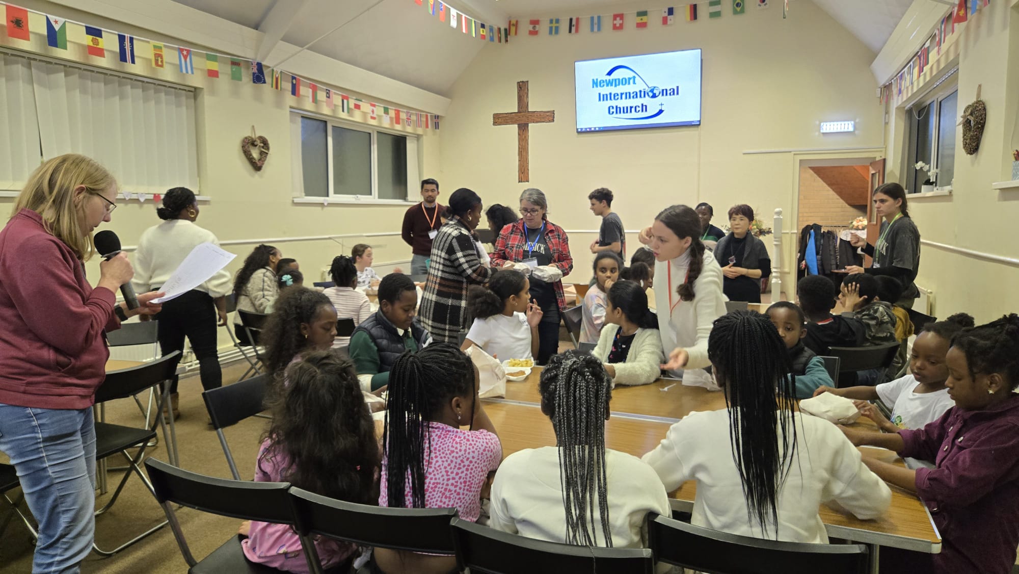 Newport International Church community celebrating together